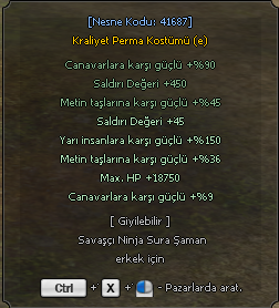 Kostüm Efsunlama Penceresi